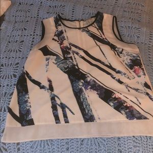 White Muscle Tee Blouse